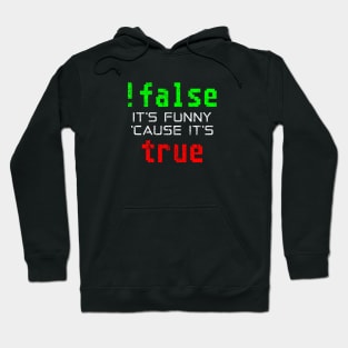 !False - Funny Computer Programming Joke Hoodie